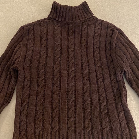 Brown Cable Knit Turtleneck - Picture 2 of 2